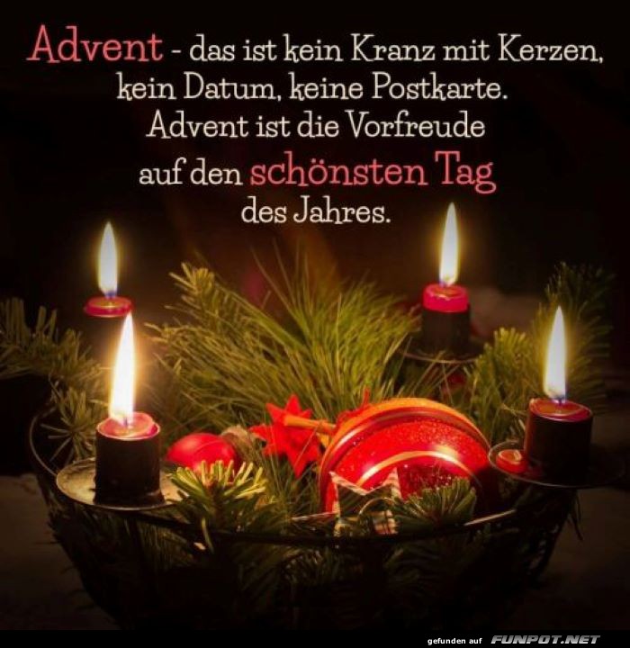 Advent ist die Vorfreude