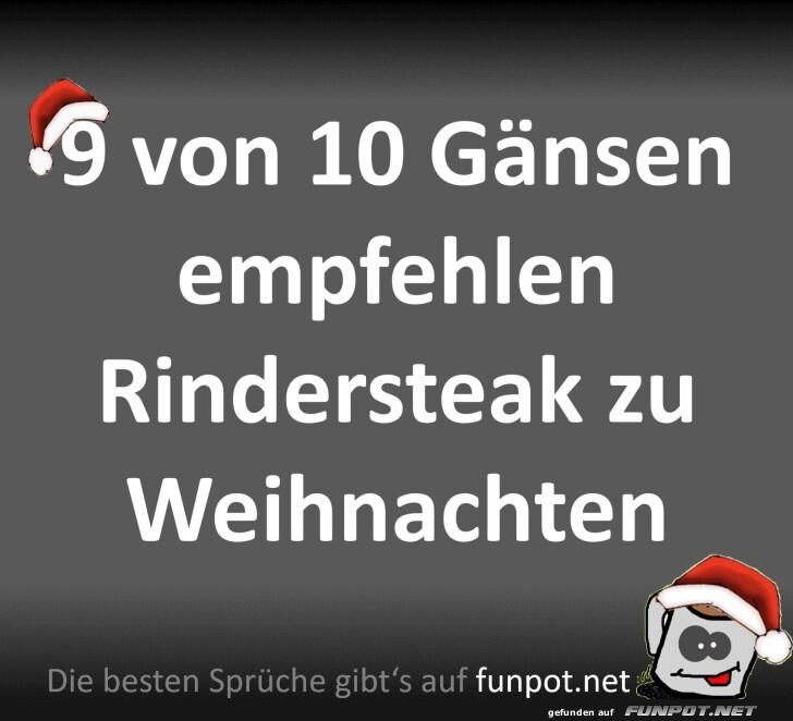 9 von 10 Gnsen