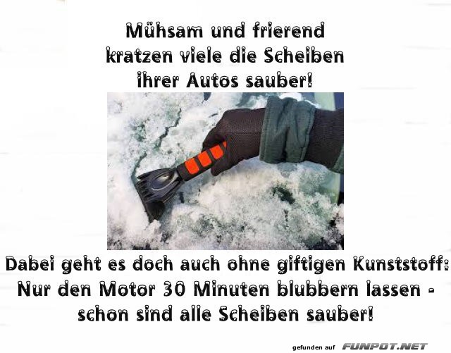 Scheiben kratzen?