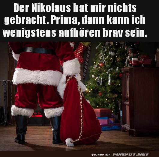 Nikolaus hat mich vergessen