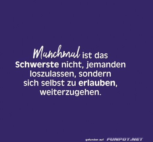 Manchmal