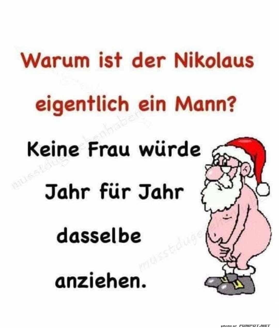 Warum ist der Nikolaus ein Mann?????