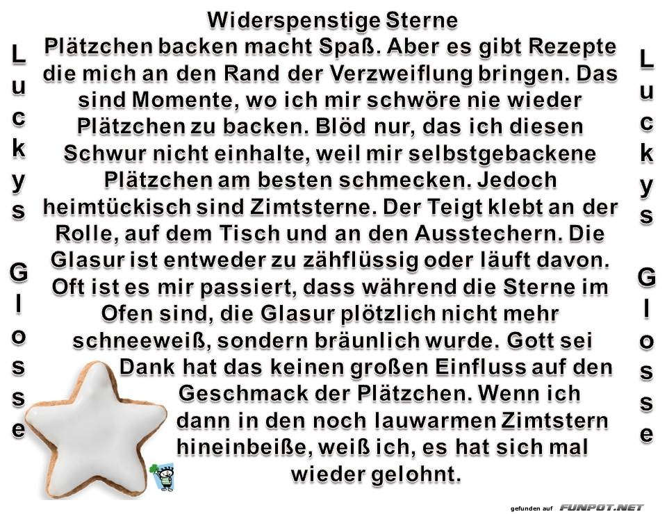 Widerspenstige Sterne