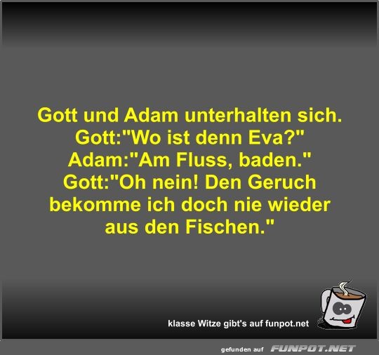 Gott und Adam unterhalten sich