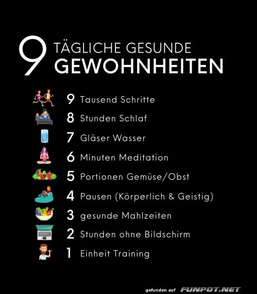 9 tgliche Gewohnheiten