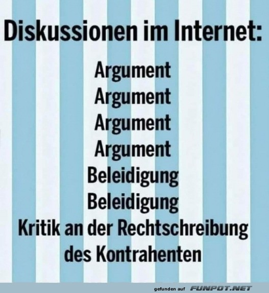 Diskussionen im Internet