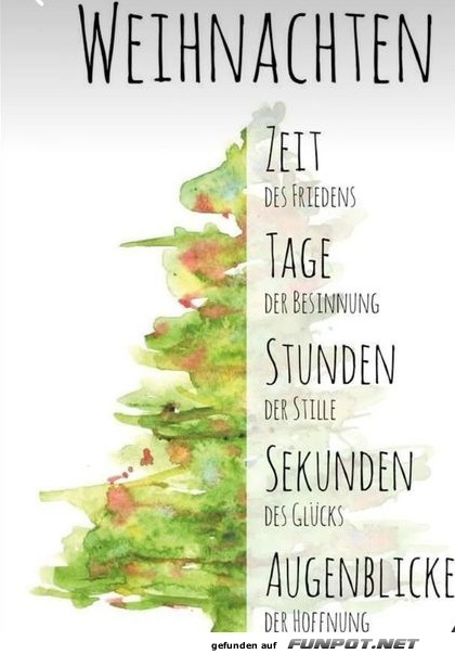 Weihnachten, Zeit des Friedens