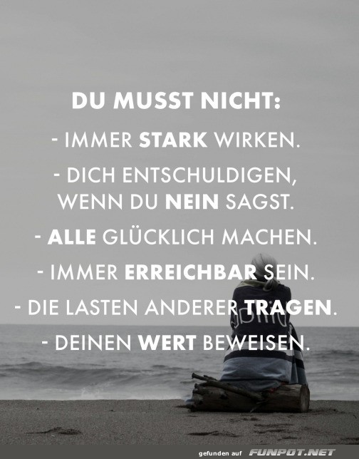 Du musst nicht