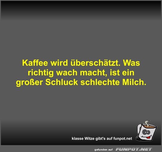 Kaffee wird berschtzt