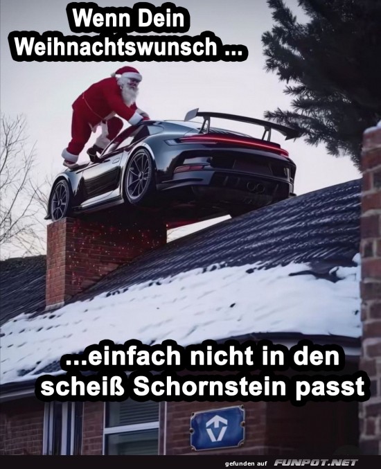 Weihnachtswunsch ist zu gro