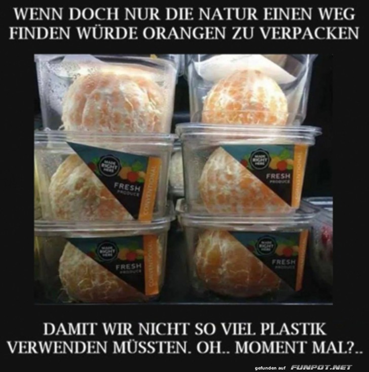 Orangenverpackung