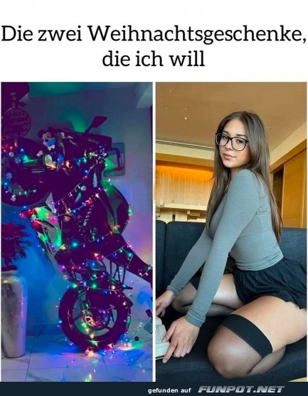 Weihnachtsgeschenke, die ich will