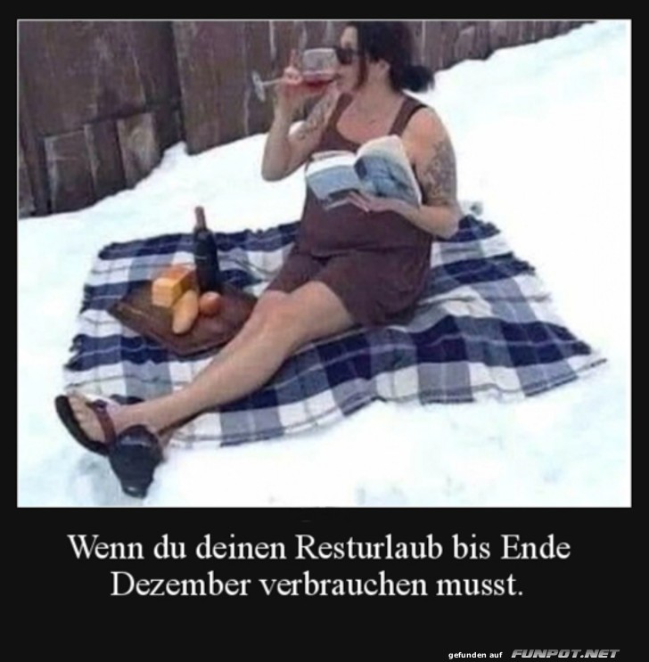 Resturlaub verbrauchen