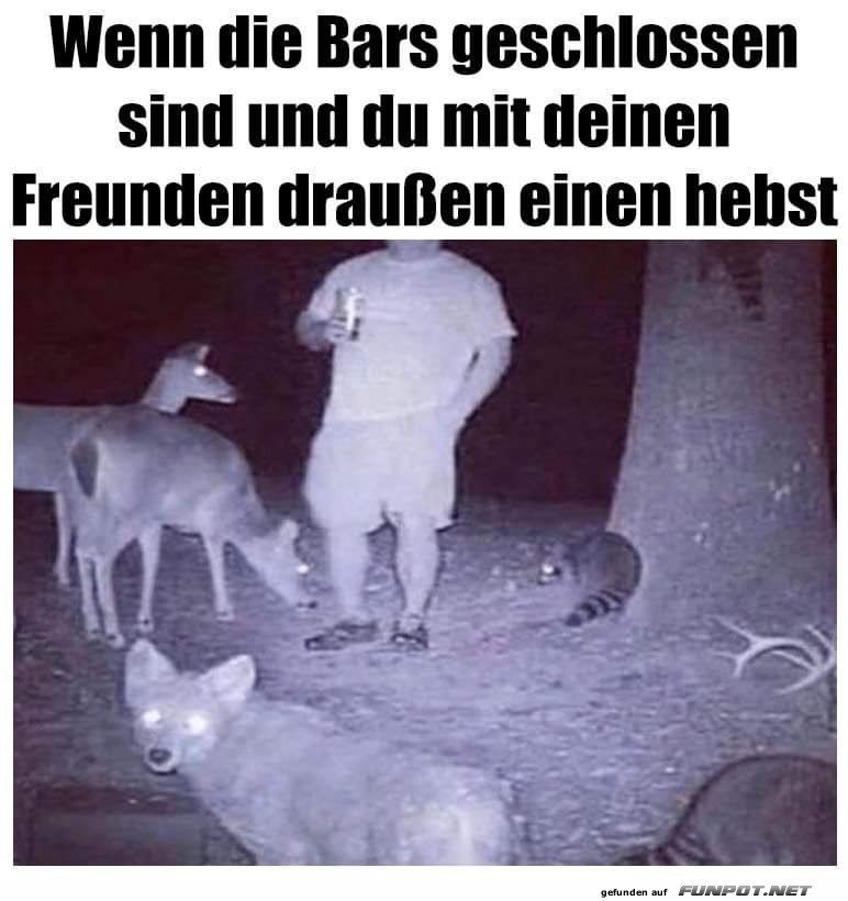 Die Bars sind geschlossen