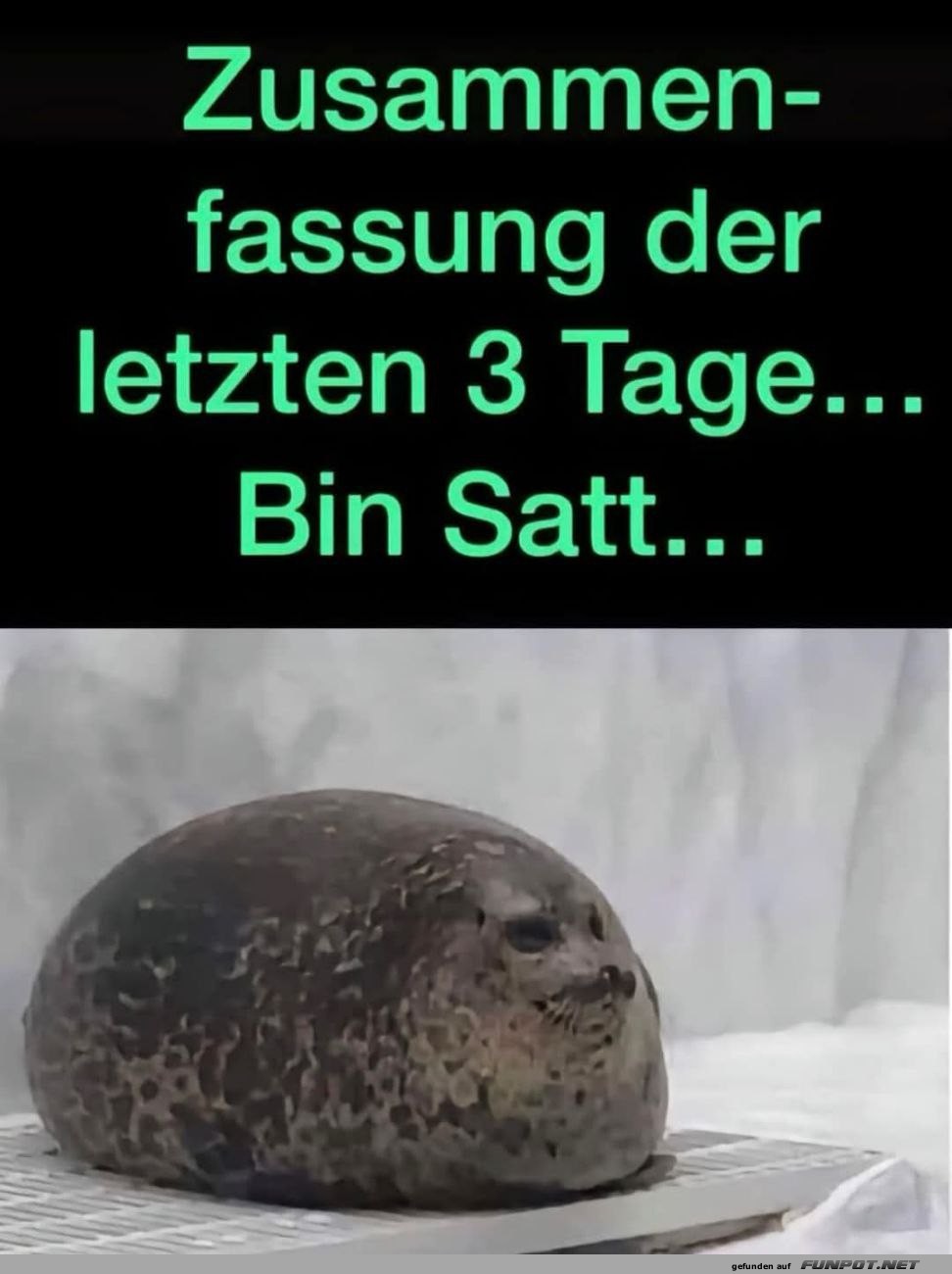 Ich bin satt