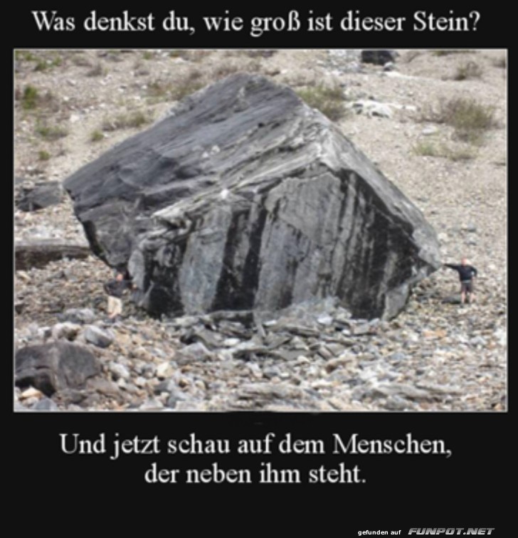 Wie gro ist dieser Stein?