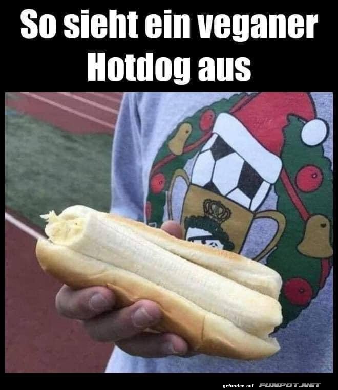 Veganer Hotdog