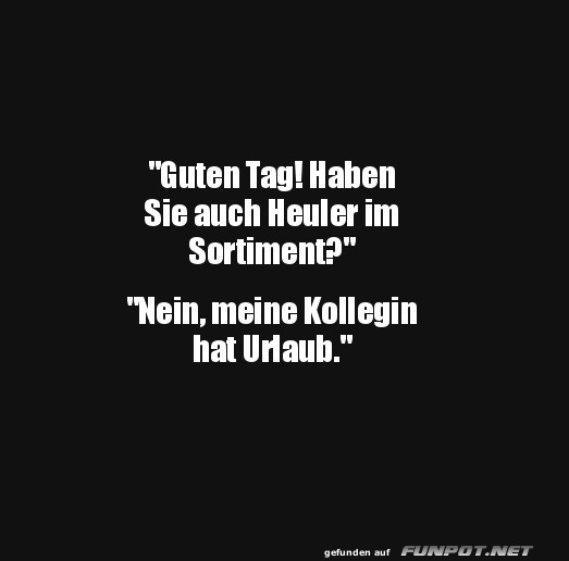 Lustige Antwort