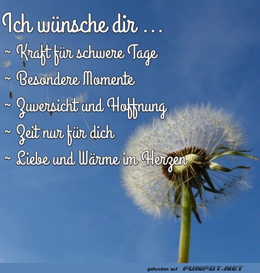 Ich wnsche dir