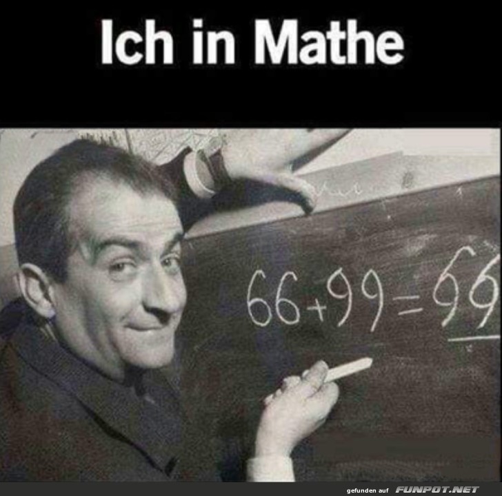 Ich in Mathe