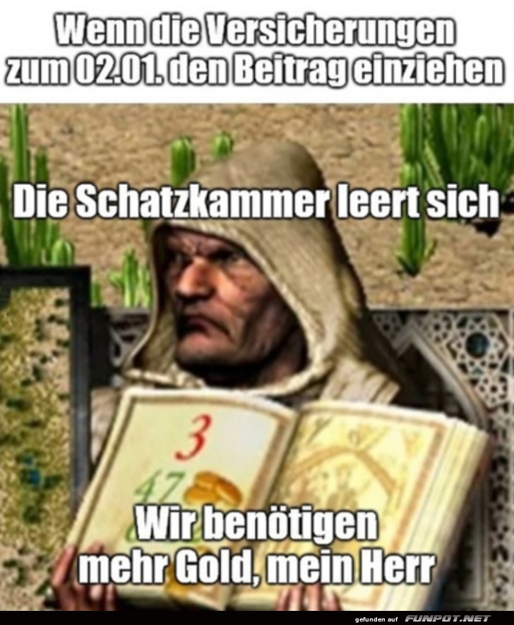 Die Schatzkammer leert sich