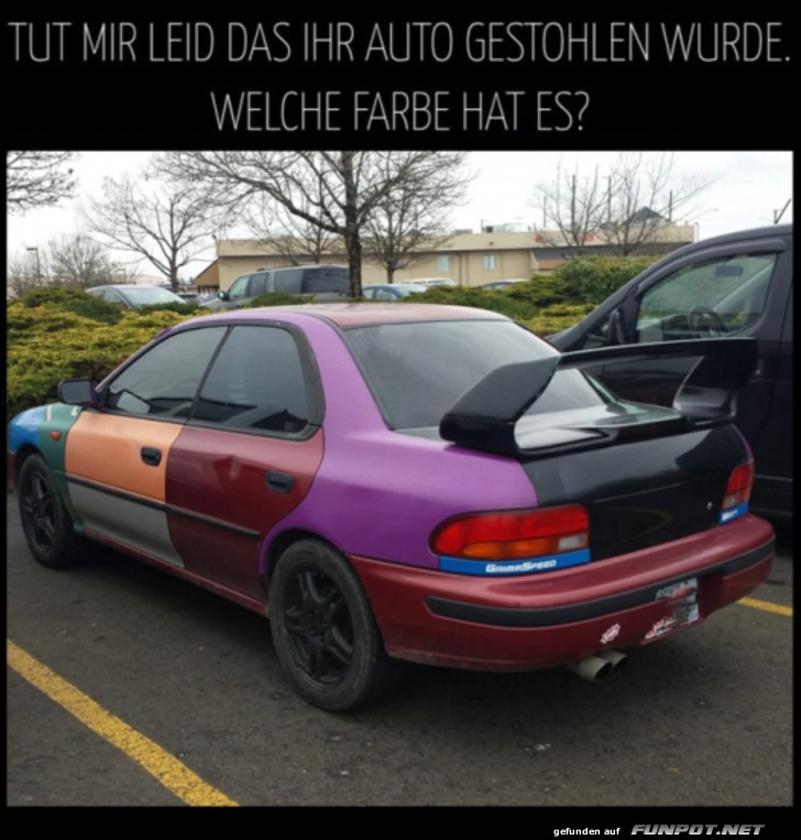 Welche Farbe hat das Auto?