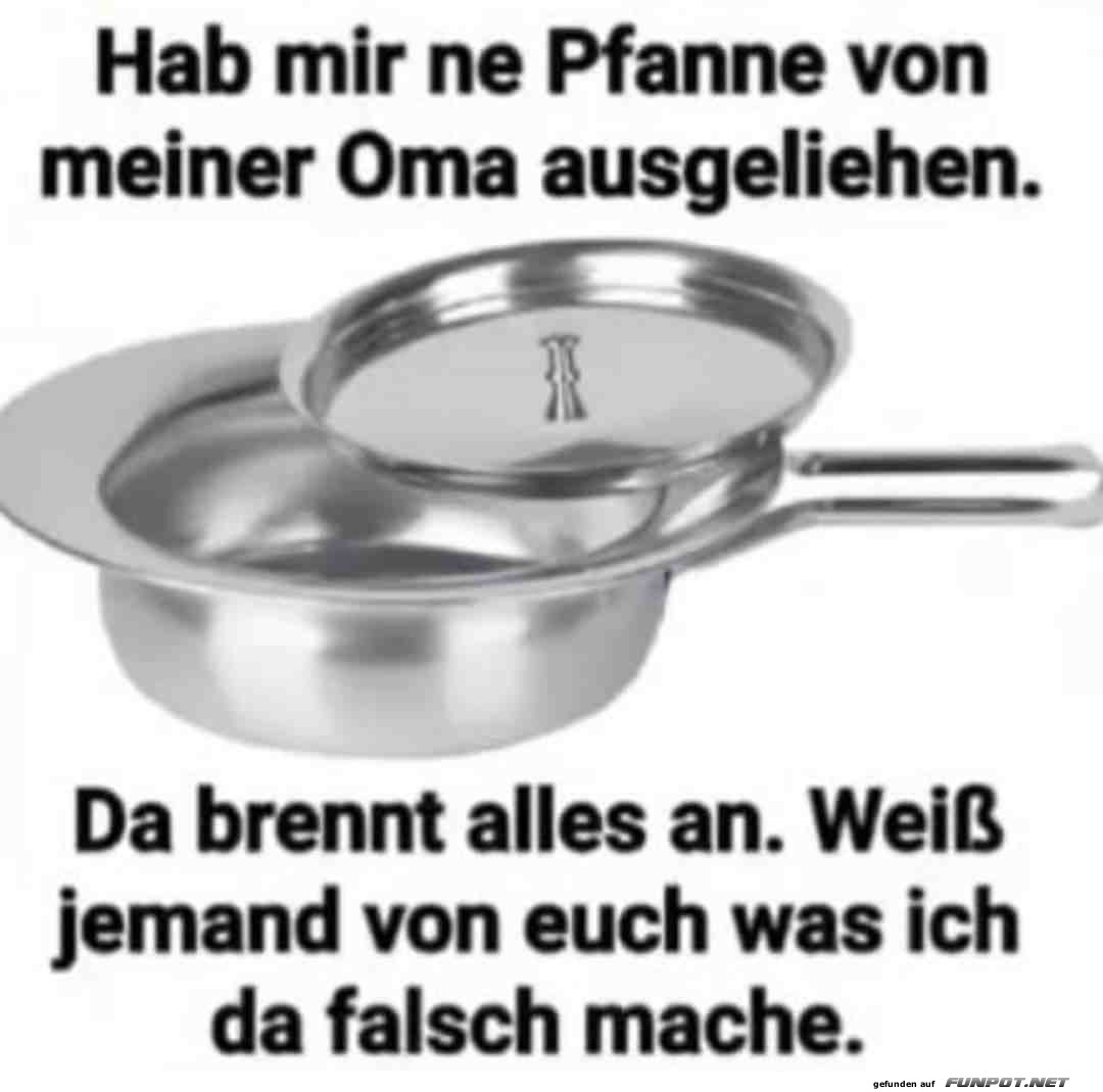 Komische Pfanne