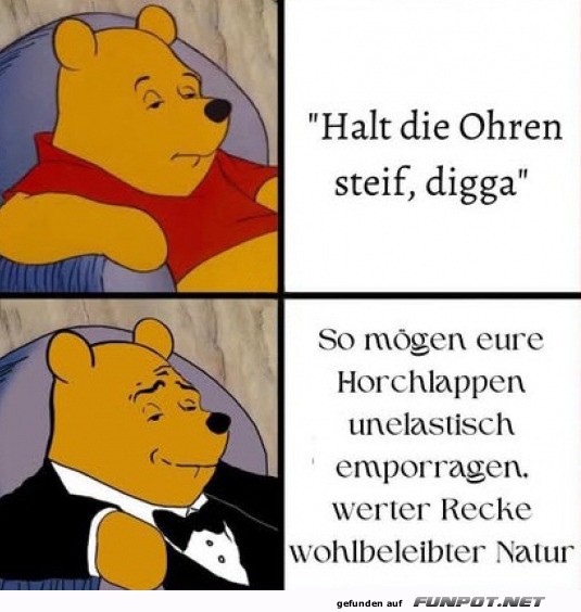 Halt die Ohren steif