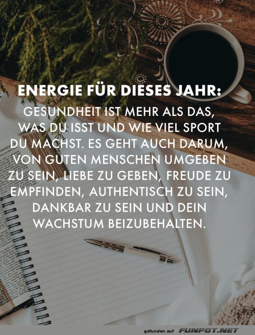 Energie fr dieses Jahr