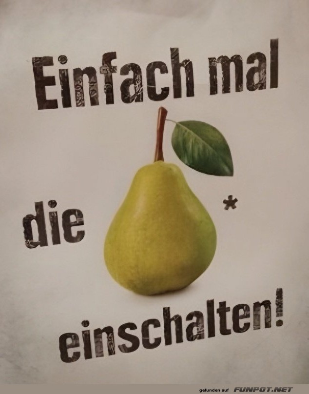 Die Birne einschalten