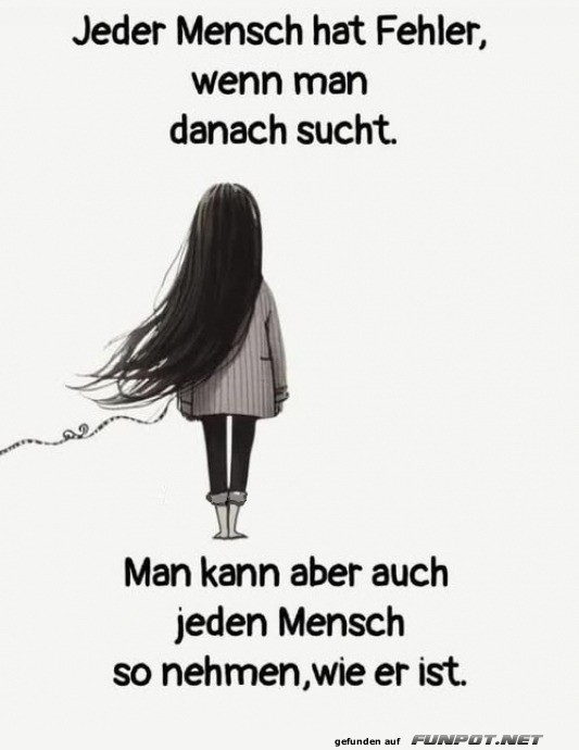 Jeder Mensch hat Fehler