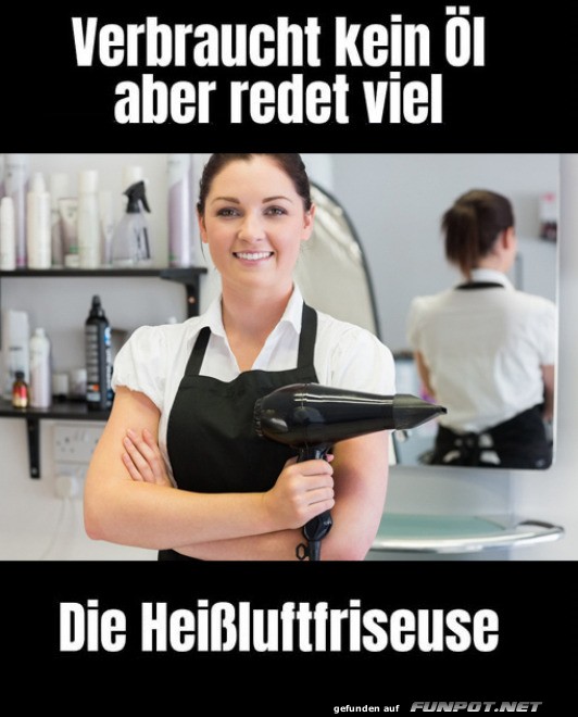 Die Heiluftfriseuse