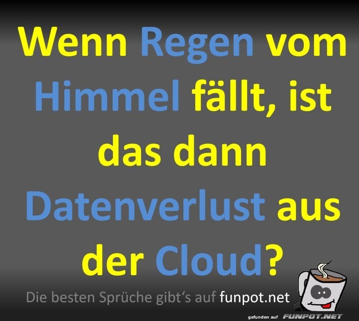 Wenn Regen vom Himmel fllt