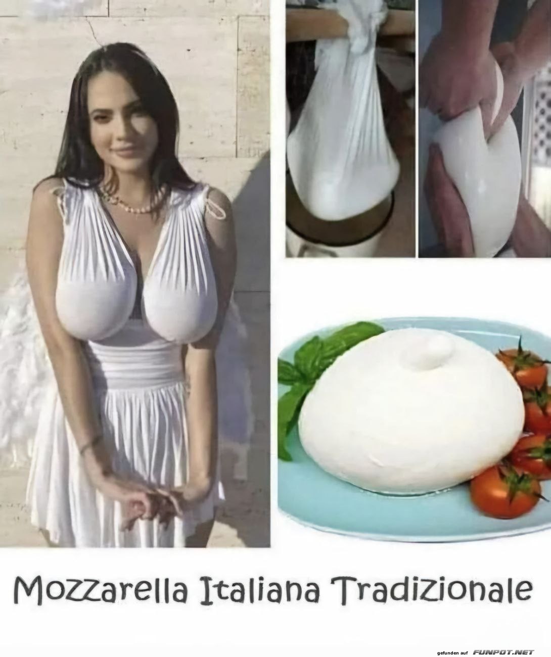 Traditioneller italienischer Mozzarella