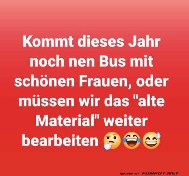 Witz ber Busse und Frauen im Jahr