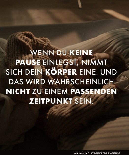 Wichtigkeit von Pausen im Alltag