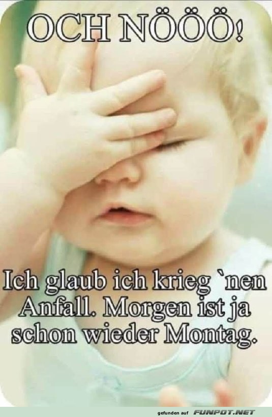 Montagsgefhle beim Baby