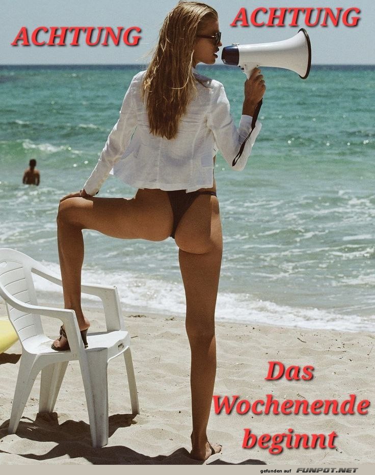 Strandparty: Das Wochenende beginnt!