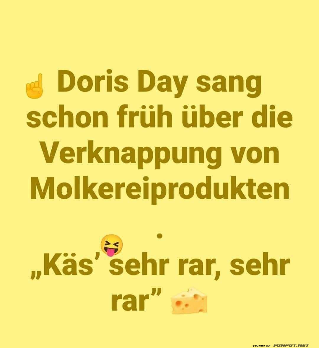 Doris Day und die Molkereiprodukt-Verknappung