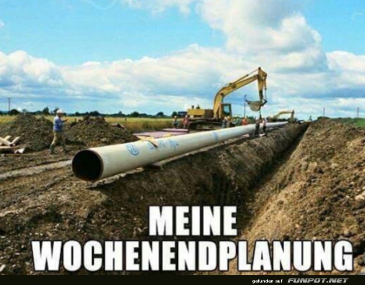 MEINE WOCHENENDPLANUNG