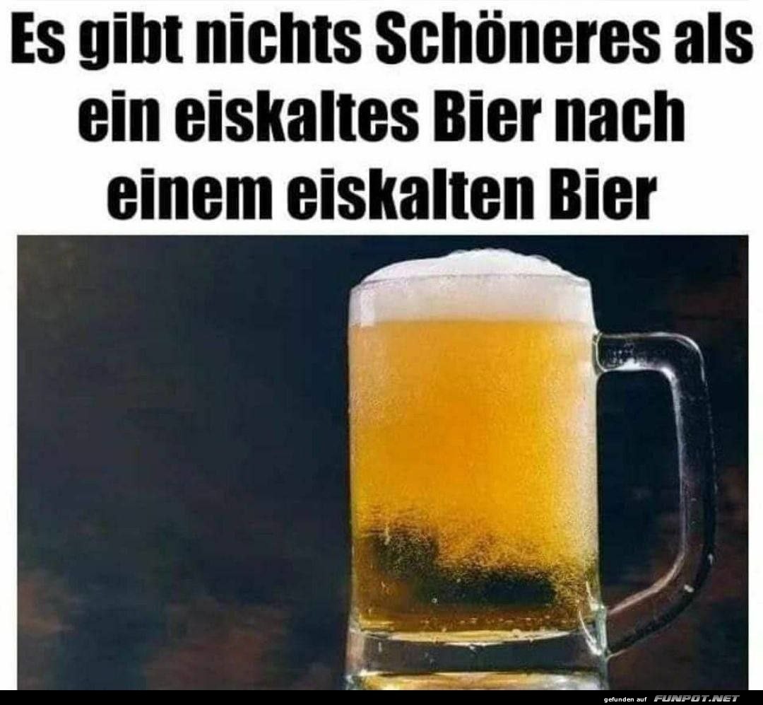 Nichts Schneres als ein eiskaltes Bier