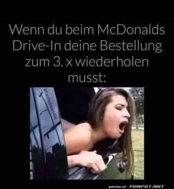 McDonald's Drive-In Bestellproblem