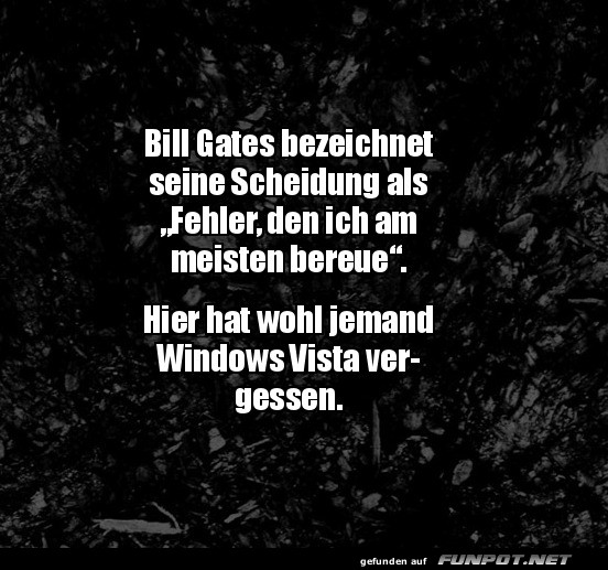 Bill Gates bereut Fehler am meisten