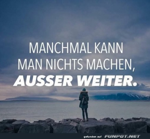 Motivationsspruch in der Natur