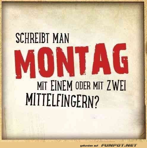 Montagsfrage mit Humor