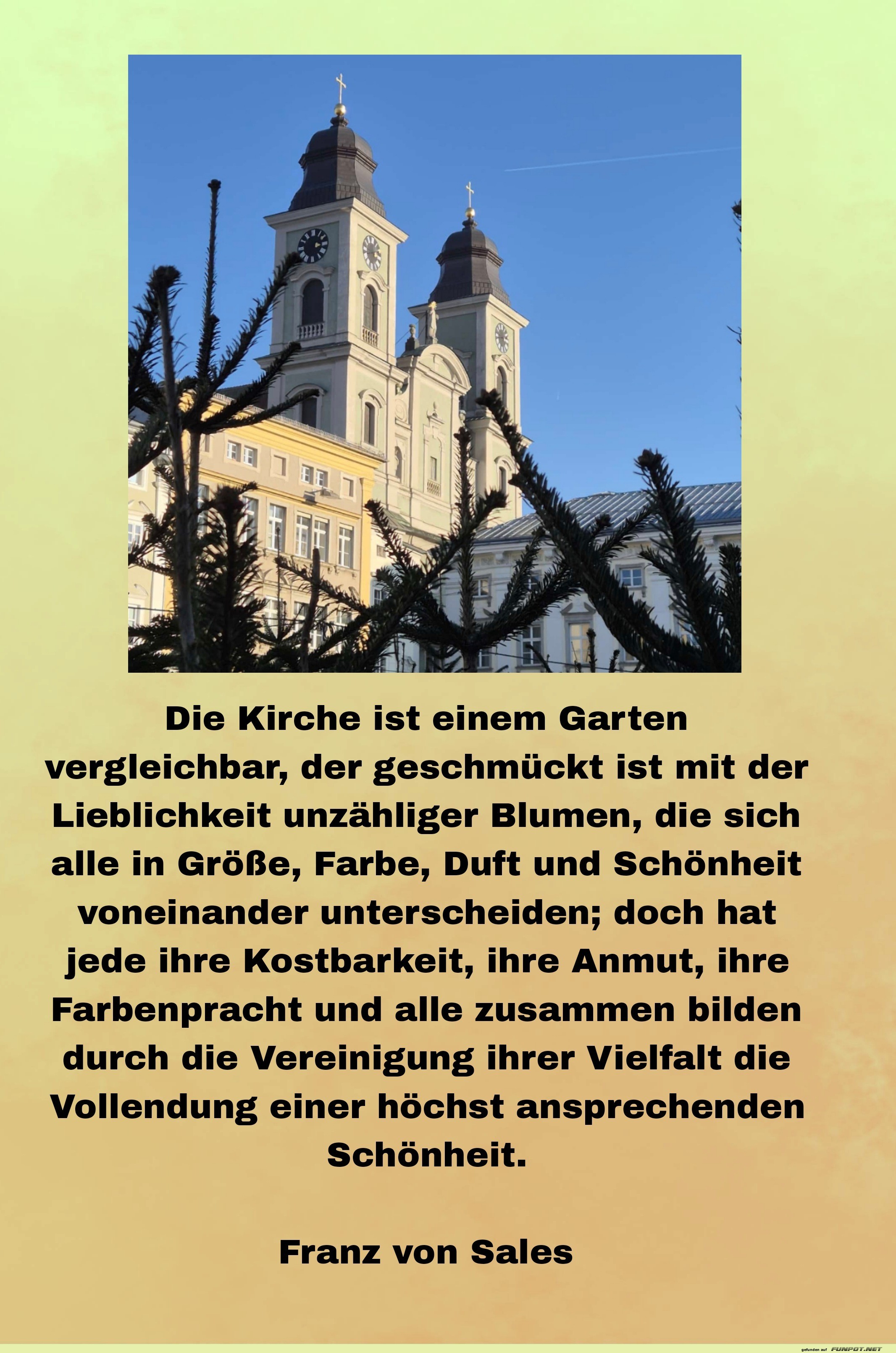 die kirche ist einem Garten vergleichbar