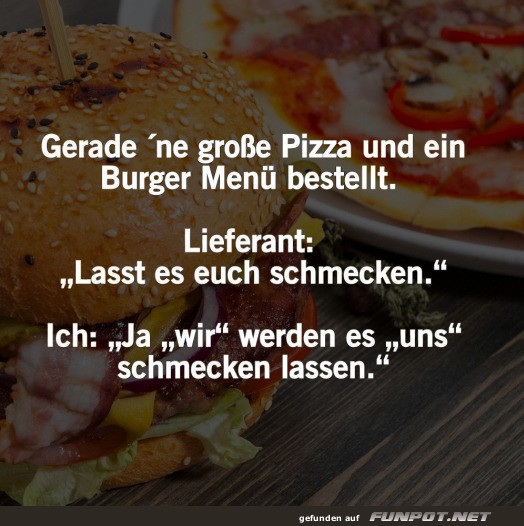 Lasst es euch schmecken