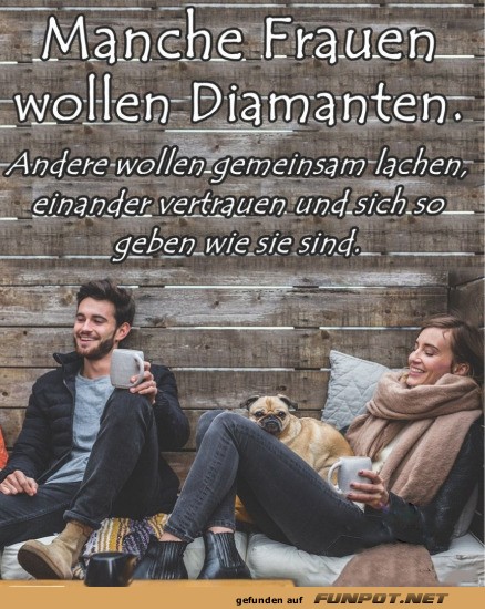 Diamanten oder echte Verbindung?