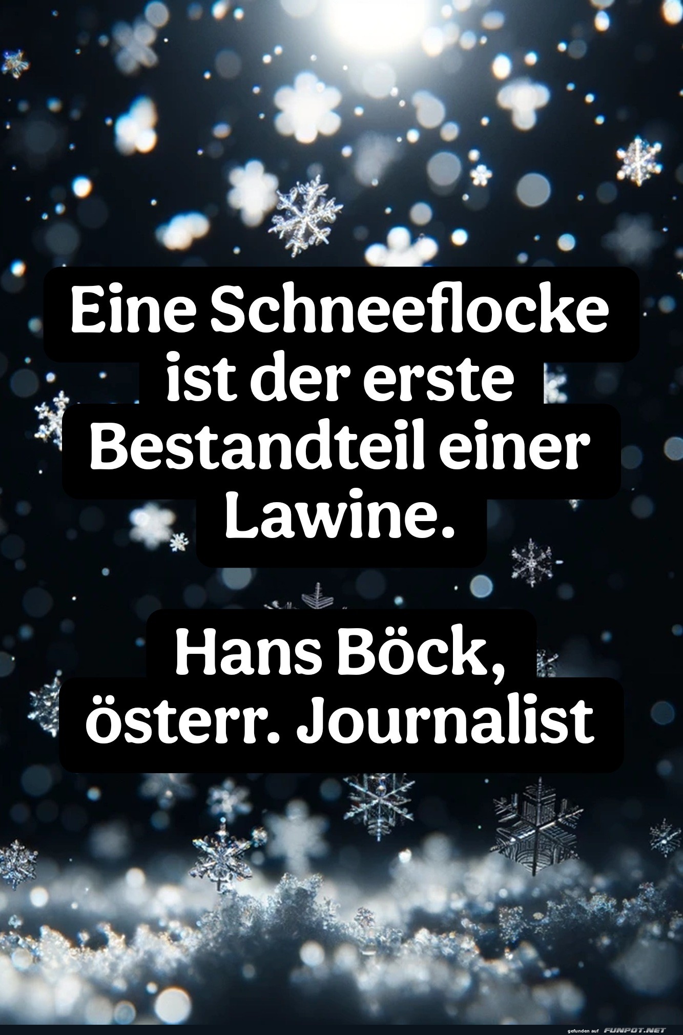 Eine Schneeflocke