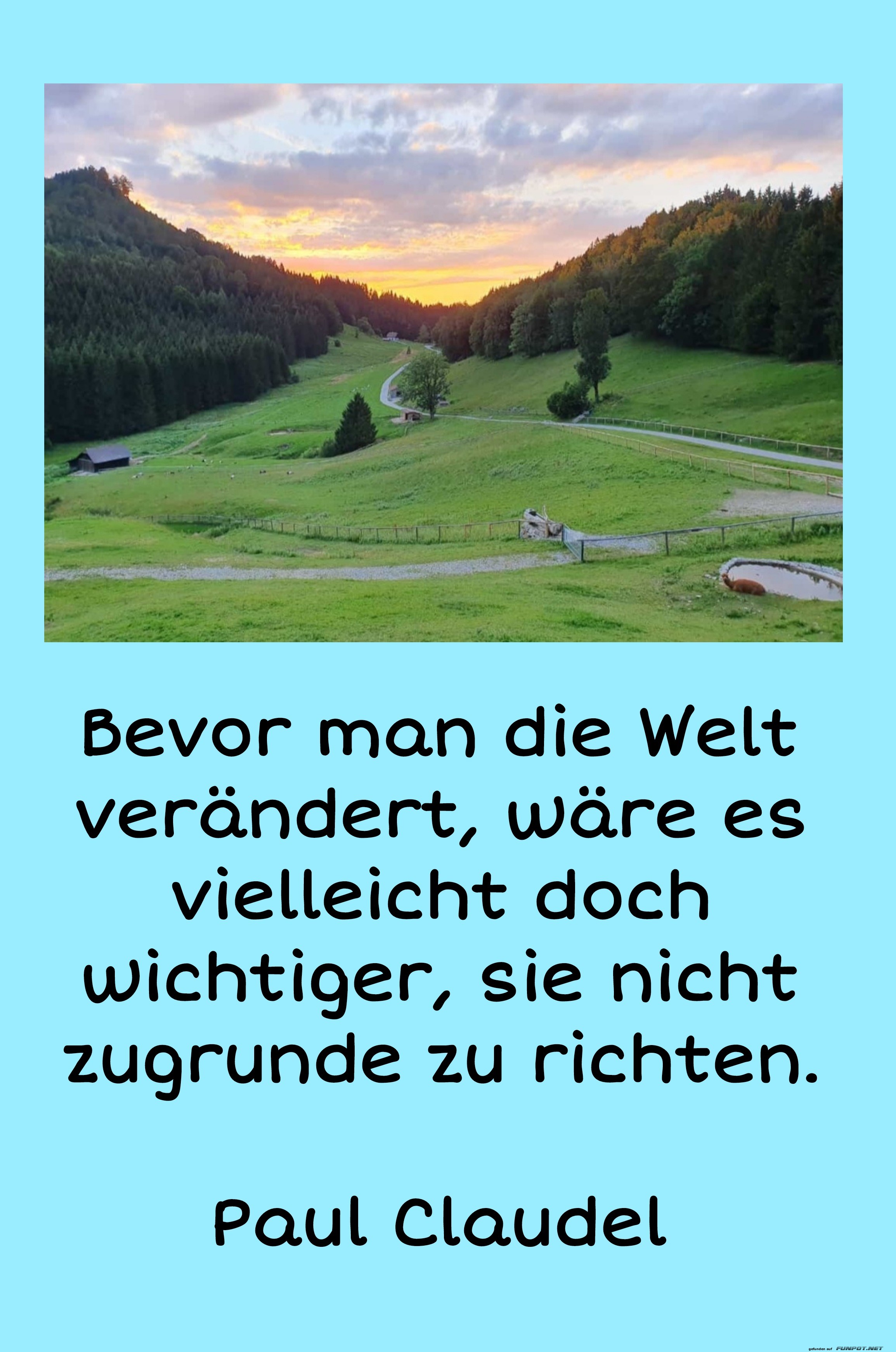 bevor man die welt